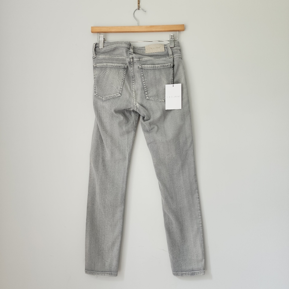 IRO Jeans Rebecca Cropped Mid Rise Skinny Jeans in Grey 25 - Picture 4 of 7